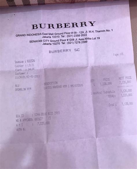 burberry receipt|burberry free shipping returns.